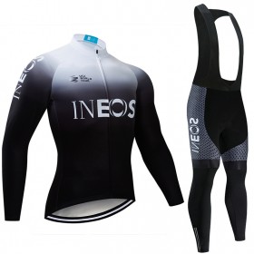 Completo Maglia ML + Pantaloncino con bretelle ML 2019 TEAM INEOS N003